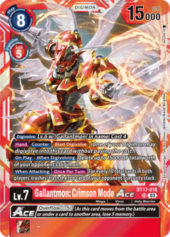 Gallantmon: Crimson Mode ACE (BT17-018)