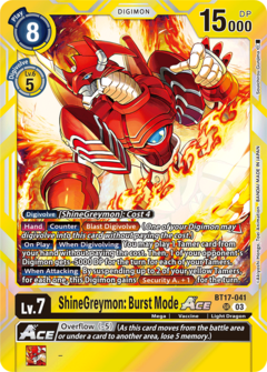 ShineGreymon: Burst Mode Ace (BT17-041)