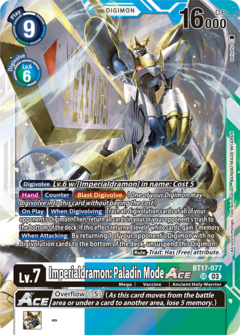 Imperialdramon: Paladin Mode ACE (BT17-077)