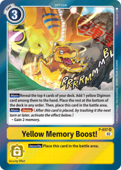 Yellow Memory Boost! (P-037)