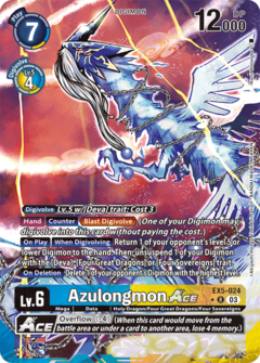 Azulongmon ACE (EX5-024) - comprar online