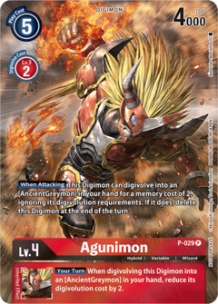 Agunimon - P-029 (2nd Anniversary Frontier Card)