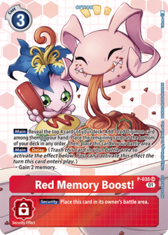 Red Memory Boost! - P-035