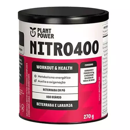NITRO 400 BETERRABA E LARANJA 270g - POWER PLANT