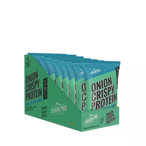 SNACK CRISP PROTEIN SABOR CEBOLA - CAIXA COM 8 UNIDADES