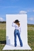 CBT19 - CALÇA FEMININA BOOT CUT FLOWERS