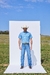 CCC03- CAMISA MASCULINA M/C CLASSIC XADREZ AZUL