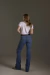 CBT27 - CALÇA FEMININA BOOT CUT FAR WEST - loja online