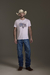 TSE98 - T-SHIRT MASCULINA TEXAS COWBOY - Selff Western