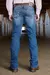 CS604 - CALCA MASCULINA BOOT CUT MEDIUM BLUE na internet
