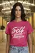 TSE22 - T-SHIRT FEMININA BASIC SELFF PINK na internet