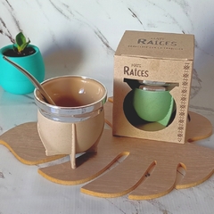 Mate Raíces con bombilla y packaging - Alelí Home