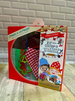 kit en caja de galletitas navideñas