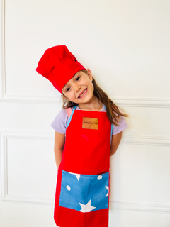 Delantal de cocina con gorro