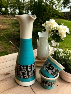 Set Pingüino de Cerámica + 2 Vasos - The Bear Love