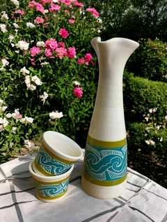 Set Pingüino de Cerámica + 2 Vasos - tienda online