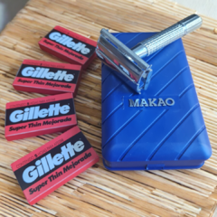 Máquina Afeitar Metal Makao + 4 Cajas de Hojas Gillette - comprar online