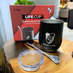 Imagen de Life Cup Mate Taza Vaso 3 En 1 - Boca / River