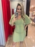 Vestido com Mangas Flare