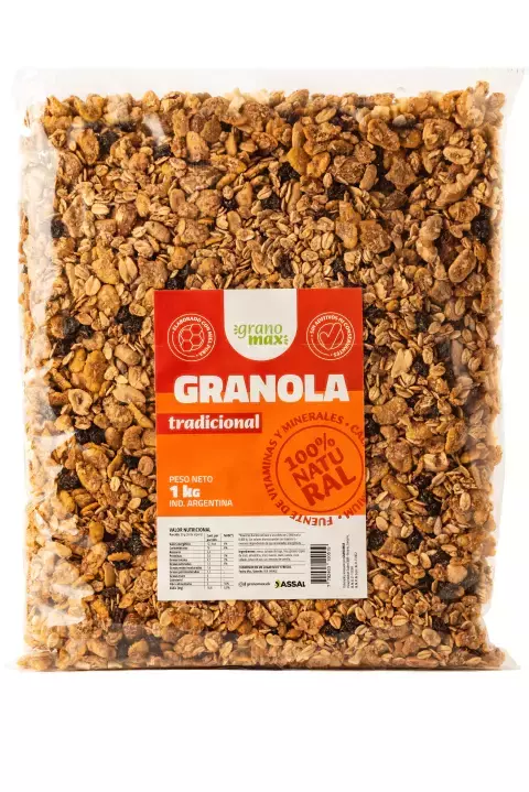 Granola con Pasas de uva y Almendras 1KG Granomax