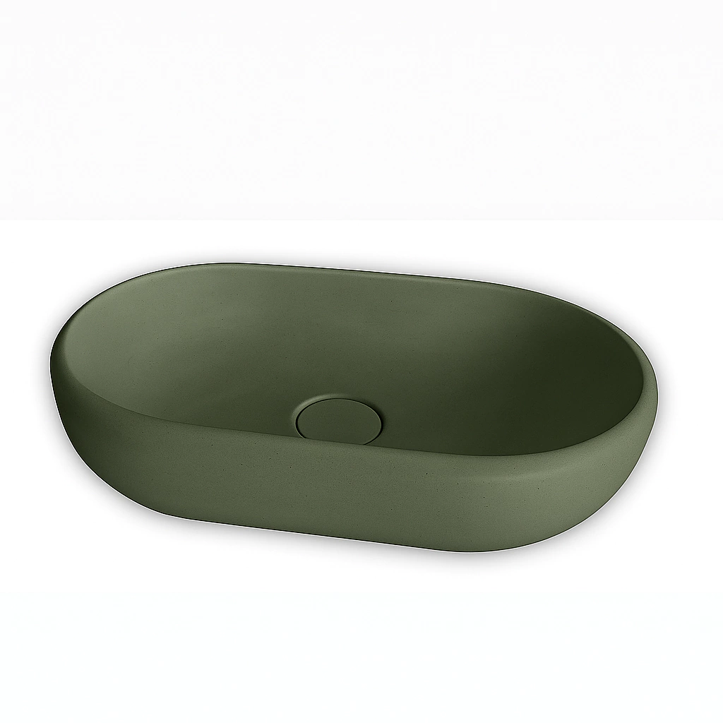 Cuba banheiro Concreto Verde musgo ZH036VM Zhen Home
