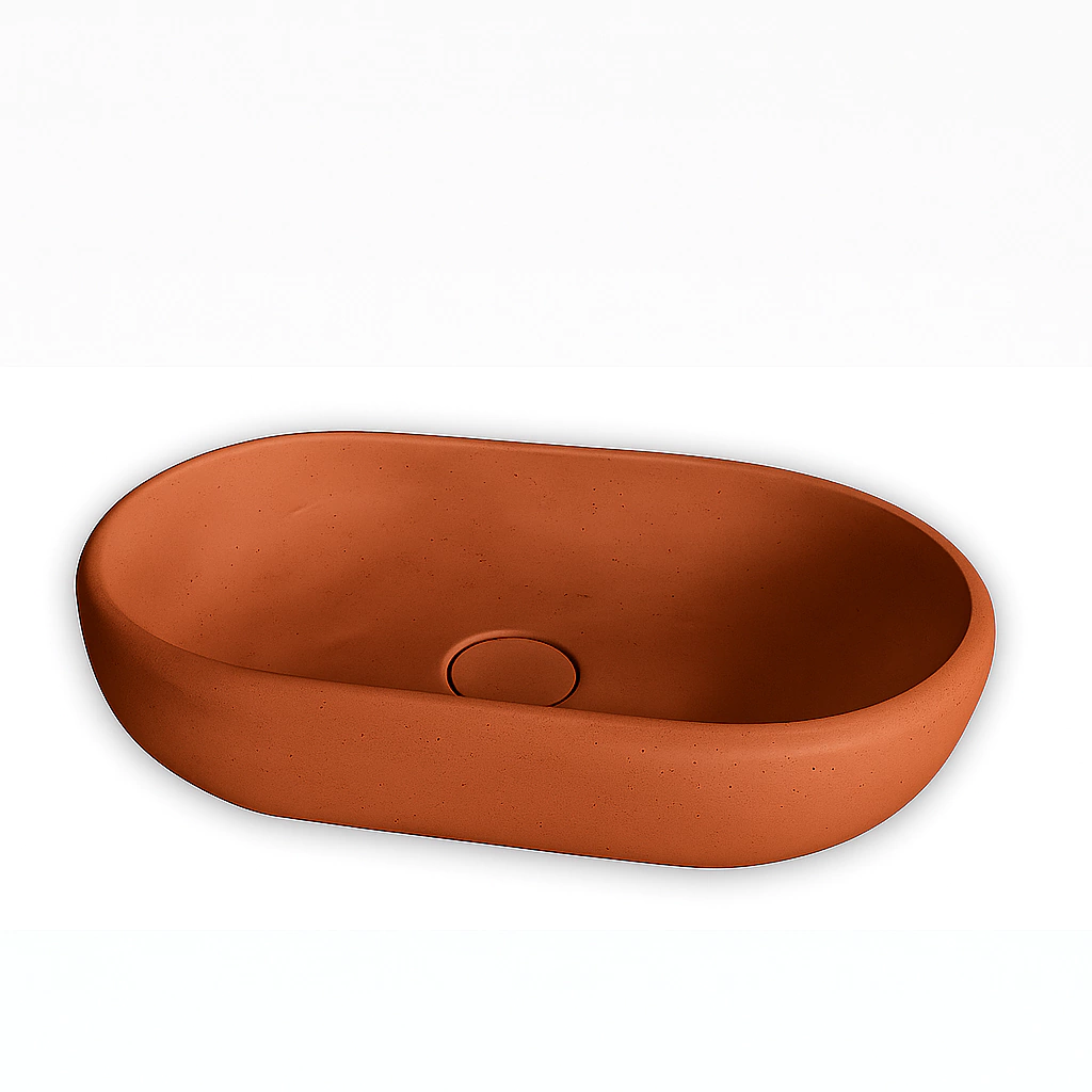 Cuba banheiro Concreto Terracota ZH036TR Zhen Home