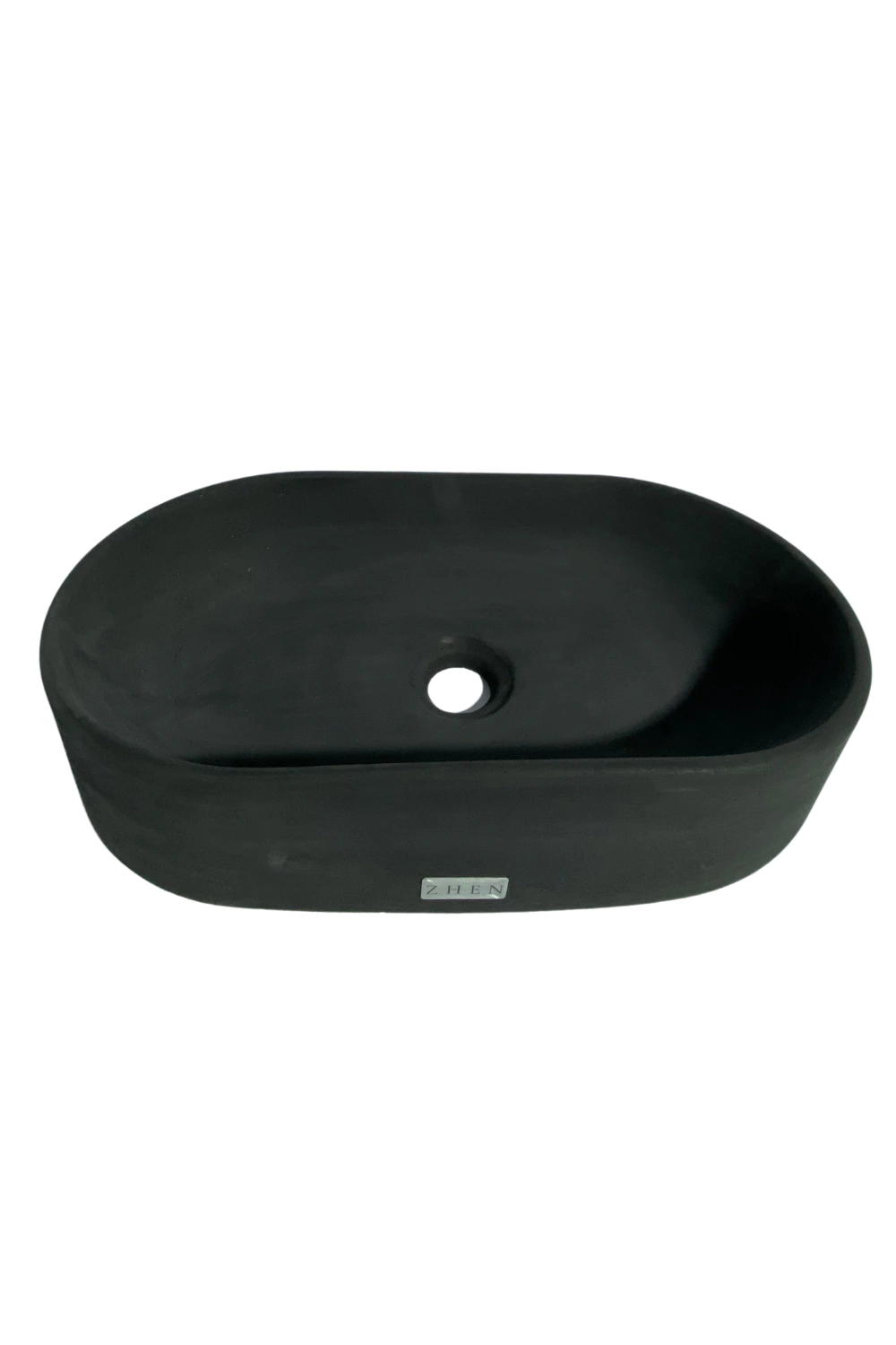 Cuba de Apoio Banheiro Concreto Preto Fosco ZH005CM Zhen Home