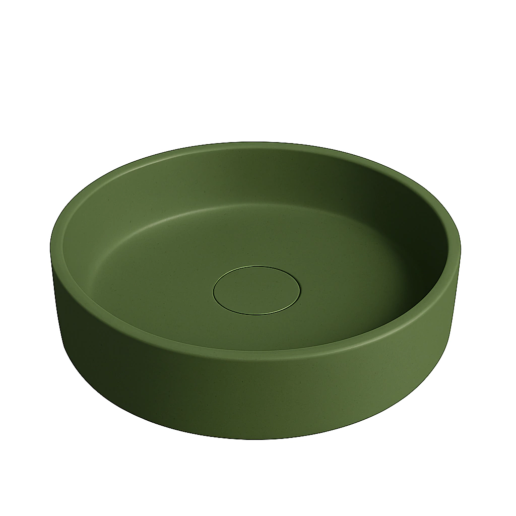 Cuba banheiro Concreto Verde musgo ZH037VM Zhen Home