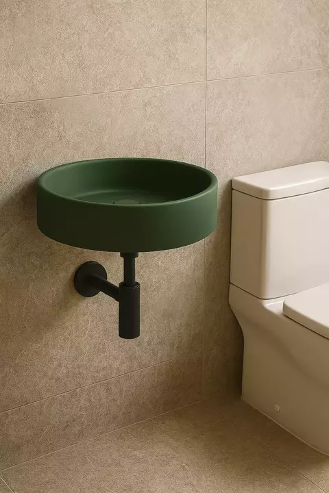 Kit Cuba Banheiro Suspensa Concreto Artesanal ZH903KT - comprar online