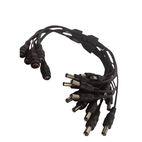 CABO 1 JACK J4 X 3 PLUG P4 P/ CFTV 40CM - KIT 5 CABOS