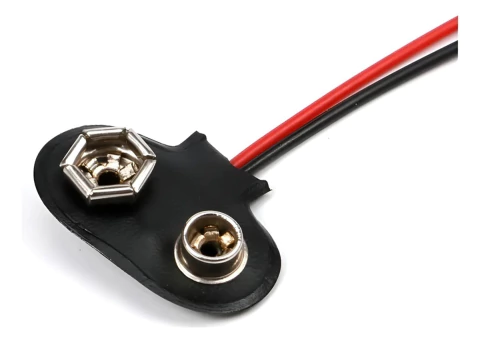 Clip Conector P/ Bateria 9V Tipo I Alta Qualidade Kit 10 pçs
