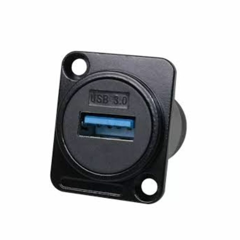 EMENDA USB 2.0/3.0 METÁLICO PAINEL - KIT COM 3 PEÇAS