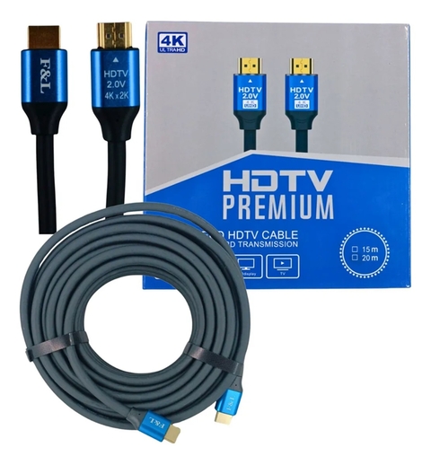 Cabo HDMI 2.0 4K HDTV Premium 15M Alta Qualidade e Imagem