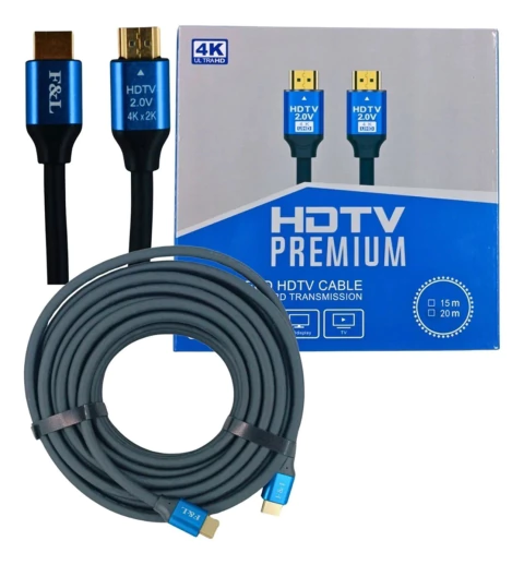 Cabo HDMI 2.0 4K HDTV Premium 15M Alta Qualidade e Imagem