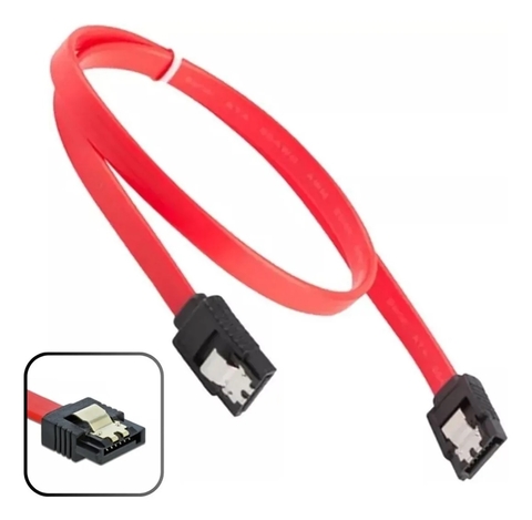 Cabo SATA Dados 180G 50cm - Kit 10 Peças Alta Qualidade