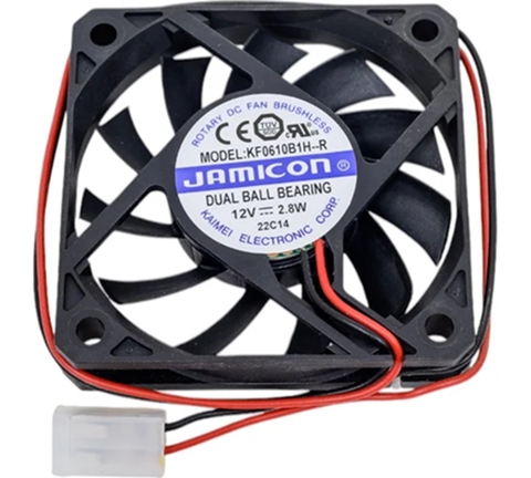 MICROVENTILADOR 60X60X10MM 12V JAMICON COMPACTO E EFICIENTE