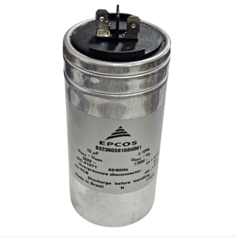 Kit 2pçs Capacitor Eletrolítico EPCOS 15uF 660V B32360