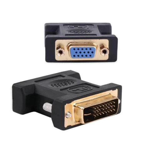 ADAPTADOR DVI 24+5 P MACHO P/ VGA 15 PINOS FEMEA KIT 5PÇS