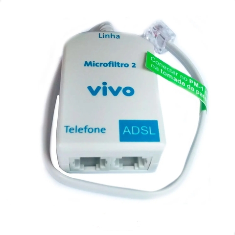 ADSL Duplo C/ Anatel – Kit 4 p/ Internet e Telefonia