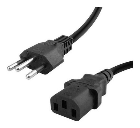Cabo De Força Tripolar 10A 250v 3,0 Mts 110v/220v - TEBERA