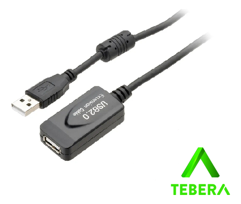 Cabo Extensor Amplificado Usb 2.0 - 15 Metros TEBERA