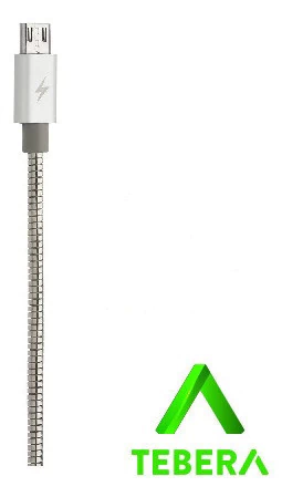 Cabo Micro Usb 2.1 - Prata Metálico Smartphone