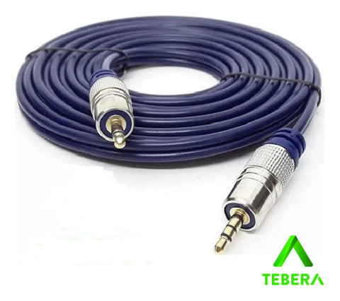 Cabo P2 + P2 St Metal Profissional - Cabo Azul- 2m TEBERA