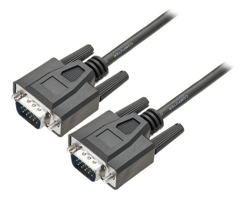 Cabo Vga Macho + Vga Macho 5m Preto - TEBERA