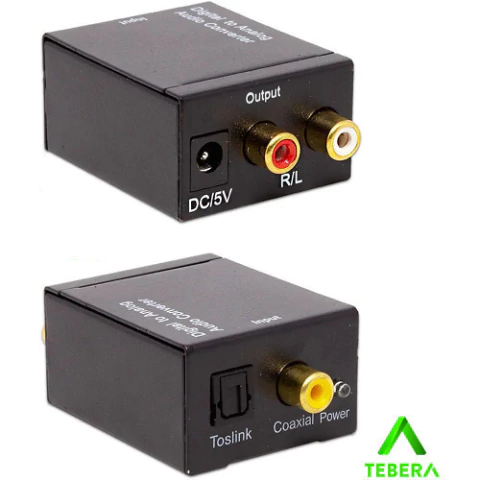 Conversor Áudio Optico Digital P / Analógico - TEBERA