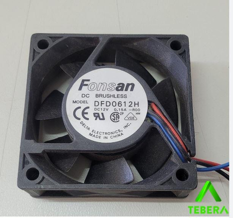 Microventilador 60x60x20mm 12v Fonsan Kit Com 3pçs