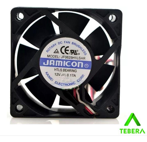 Microventilador 60x60x25mm 12v 3700 Rpm Kit Com 3pçs