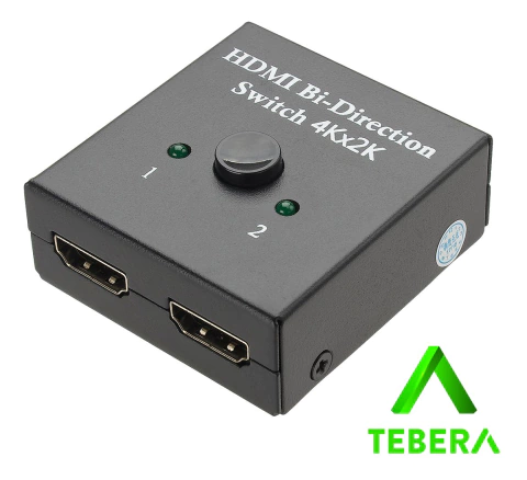 Chaveador Seletor Hdmi 2x1 Divisor Splitter - TEBERA