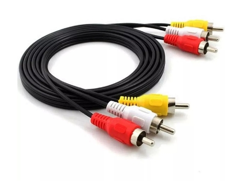 Cabo 3rca + 3rca Gold C/ Coaxial 2m TEBERA