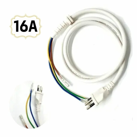 Cabo De Força P/ Microondas 16a - Branco 1,50 M - TEBERA